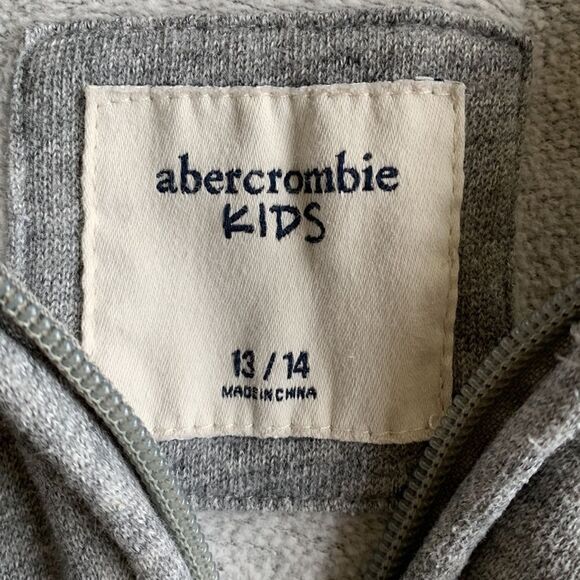 Abercrombie kids zip up gray hoodie, sweatshirt‎ - Picture 3 of 5